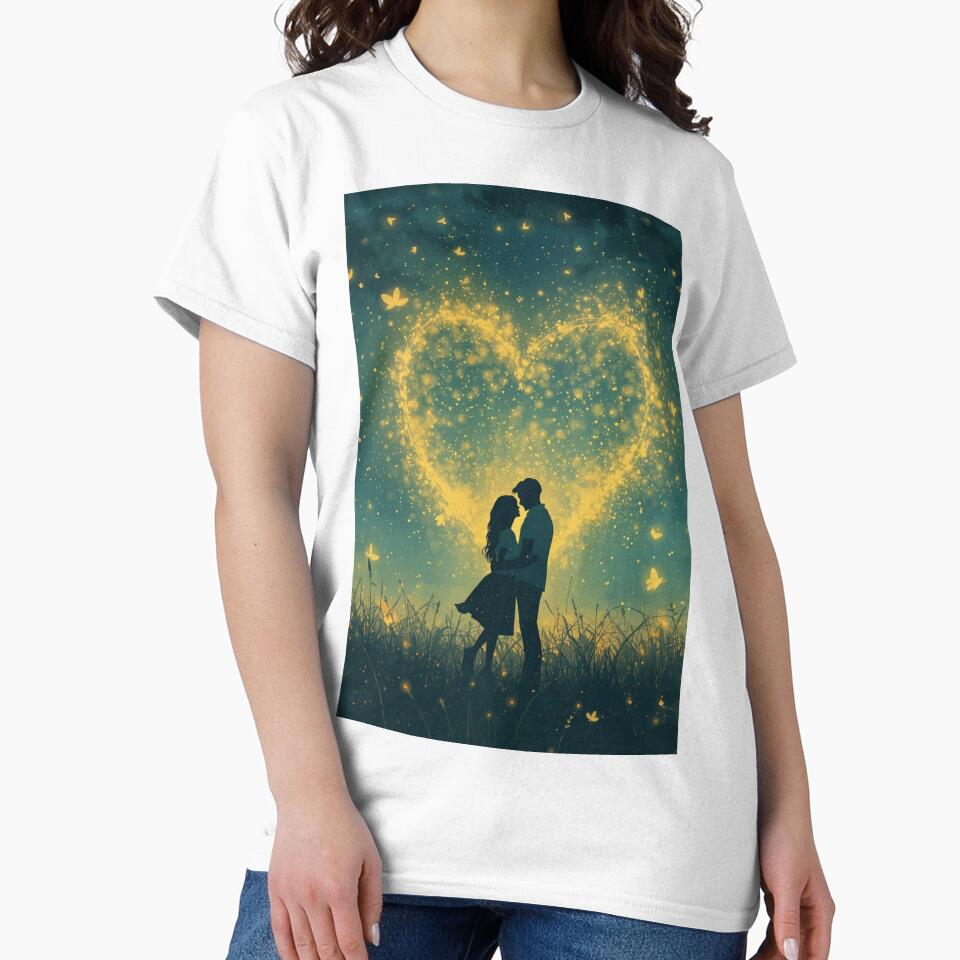 Couple In night of stars with heart by Anisha  Vaz