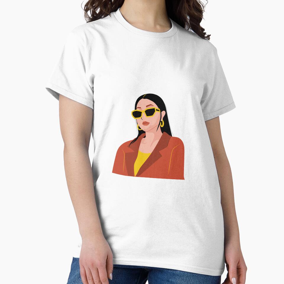 Strong women elegance red yellow and black by MobMarketdesign
