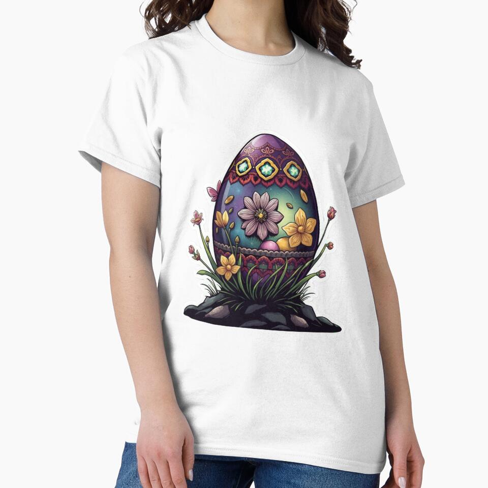 Easter egg with flowers sticker,eggs,Happy Easter,Easter Day,easter illustration by Expressions-Sel
