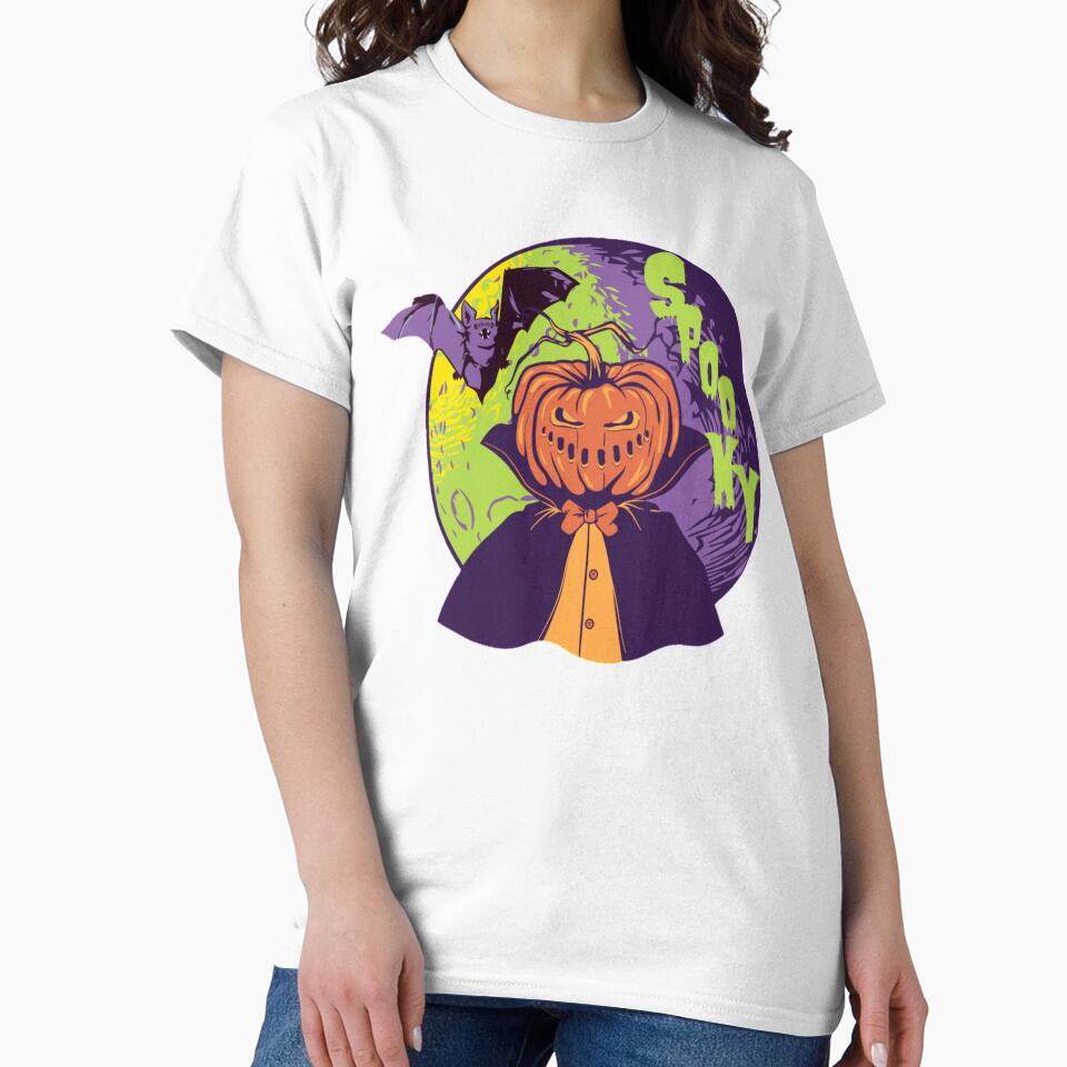 Spooky Pumpkin head Halloween design by Simi2020