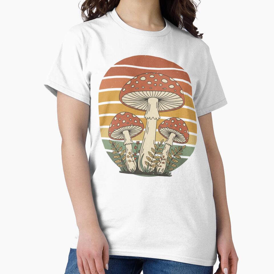Magic Forest Mushrooms – Retro 70s Foraging Art by ARTReMi