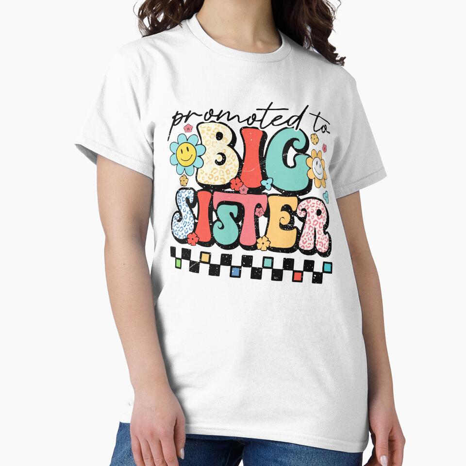 Promoted to Big Sister Shirt | Big Sister Shirt, Big Sis Shirt, Pregnancy Reveal Shirt, Sister Shirt, Baby Reveal by pugshowsfashion