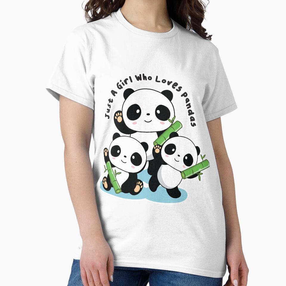Cute Animal Friendly Panda - Just  Girl Who Love Panda by phidiep597