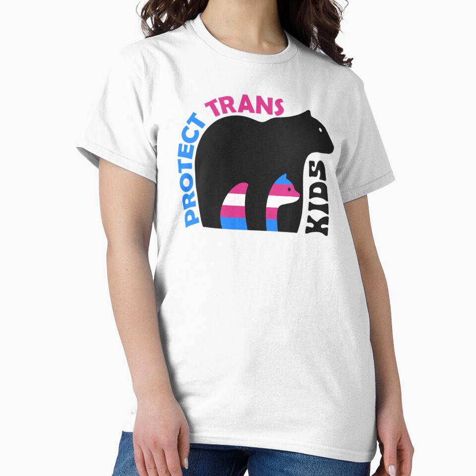 Protect Trans Kids Bear Mom and child Transgender LGBT Pride month by godivagraham35