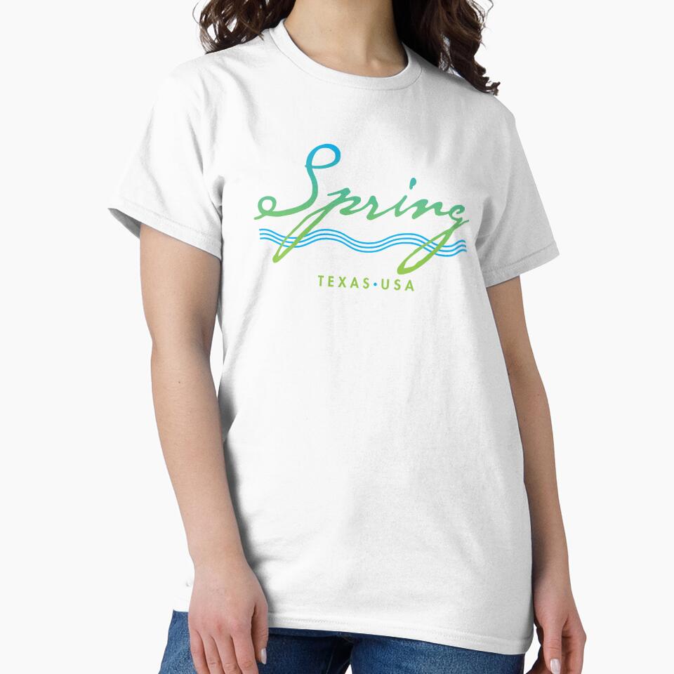 Spring Texas Typographic Design by Futurebeachbum