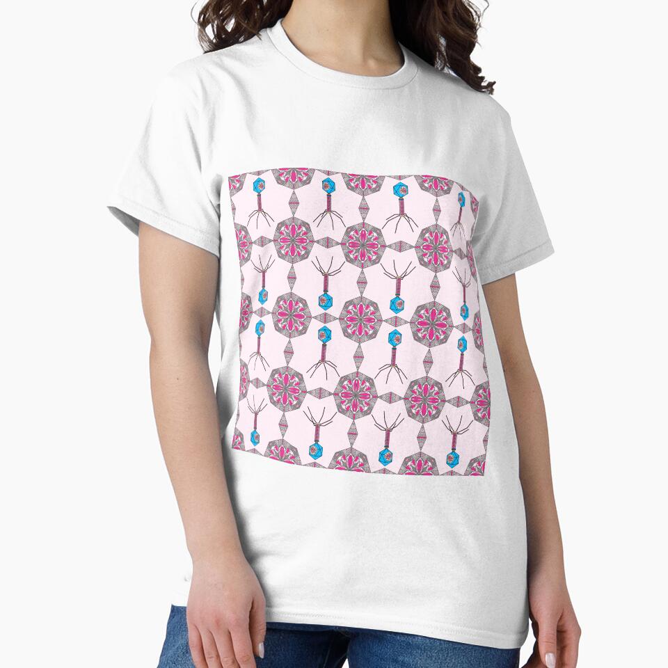 The Pink Viral Cell in Mandala Design Pattern by MyMemoriesArts