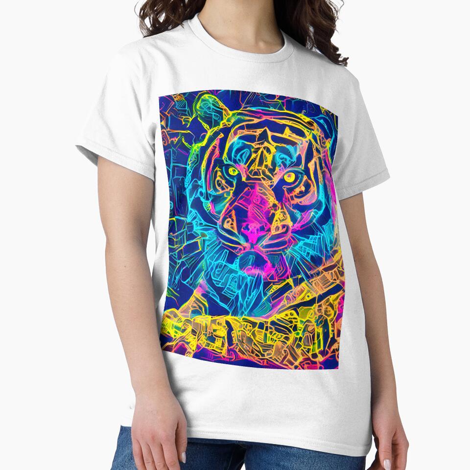 Neon Tiger by dreamincolor