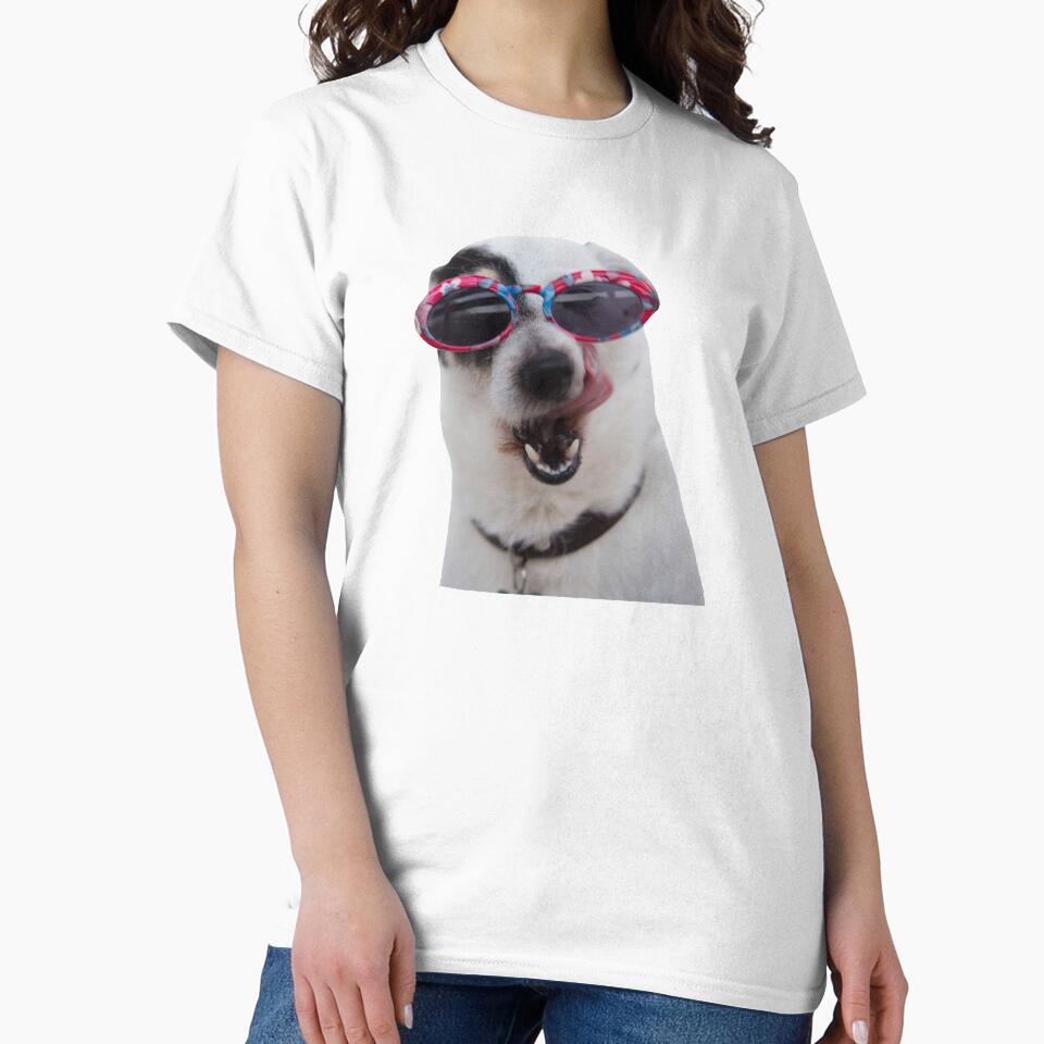 Stylish Funny Dog (Red BG) by FilipeFerreira