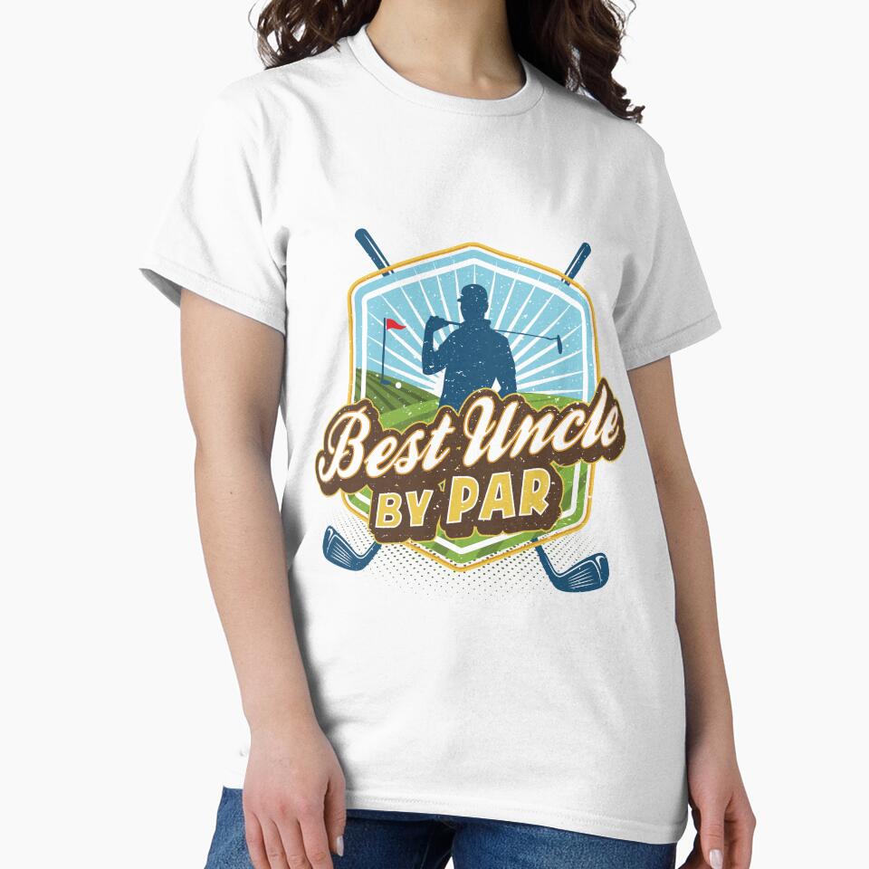 Best Uncle by Par Father's Day Golf Golfer by Hananiah Merch