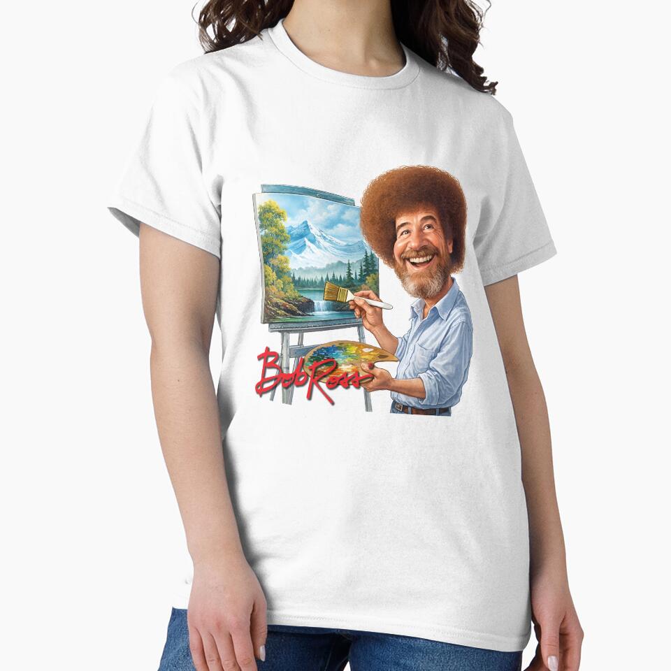 Bob Ross Paints Happy Trees by JakeMauiDesign