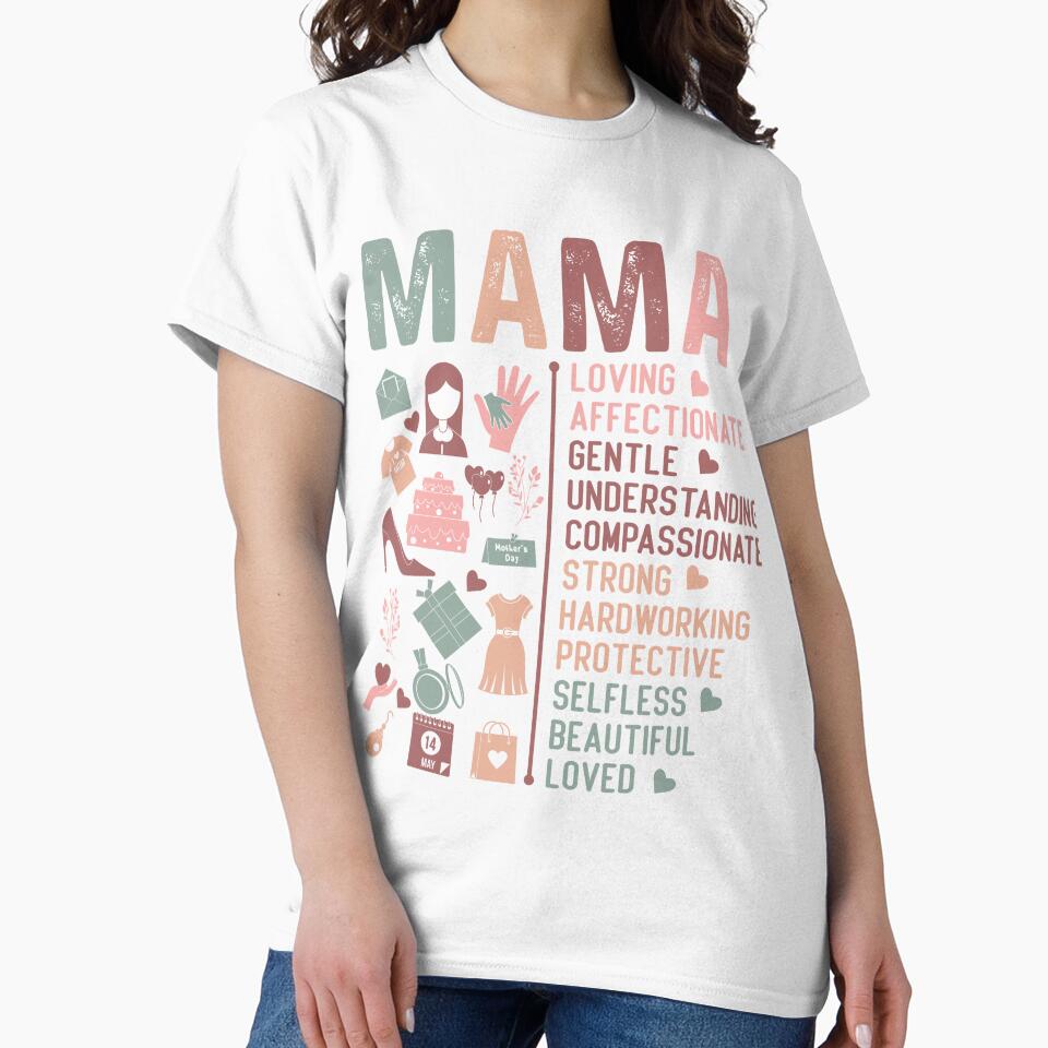 Mama Heart icons, Blessed Mom, Mom Shirt, Mom Life, Mother's Day, Mom, Gift for Mom, Silhouette by smyniartco
