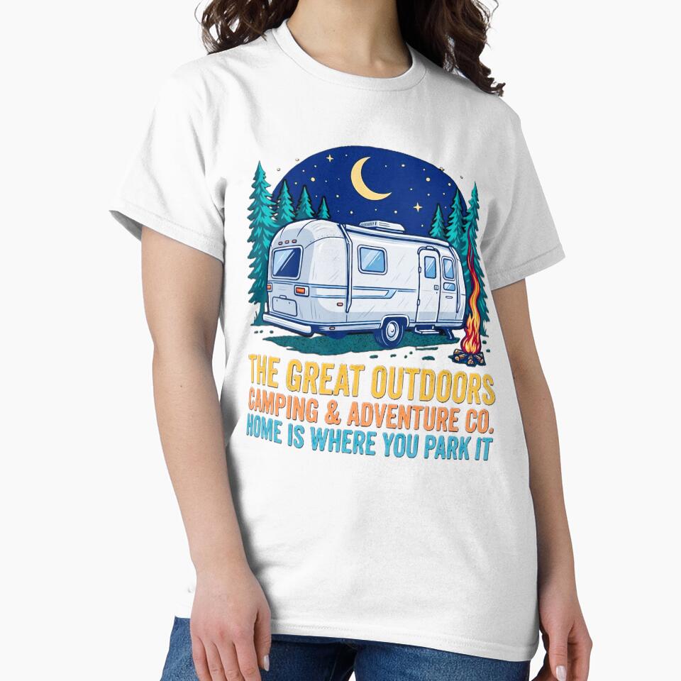 Home Is Where You Park It | Funny Family Matching Camping Tee | RV Camper Adventure Gift by 519xdesign