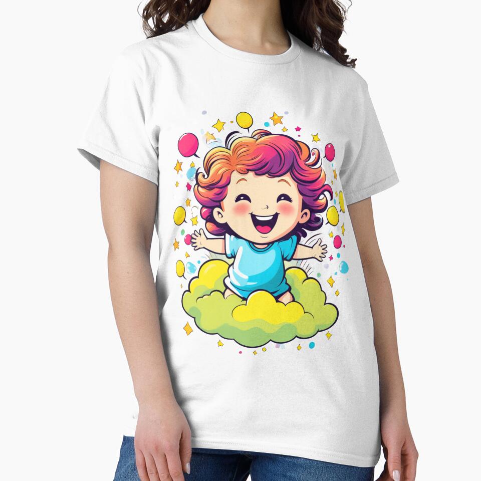 Joyful Stars and Balloons: Baby's Laughter Delight by ReyhansArtWorld