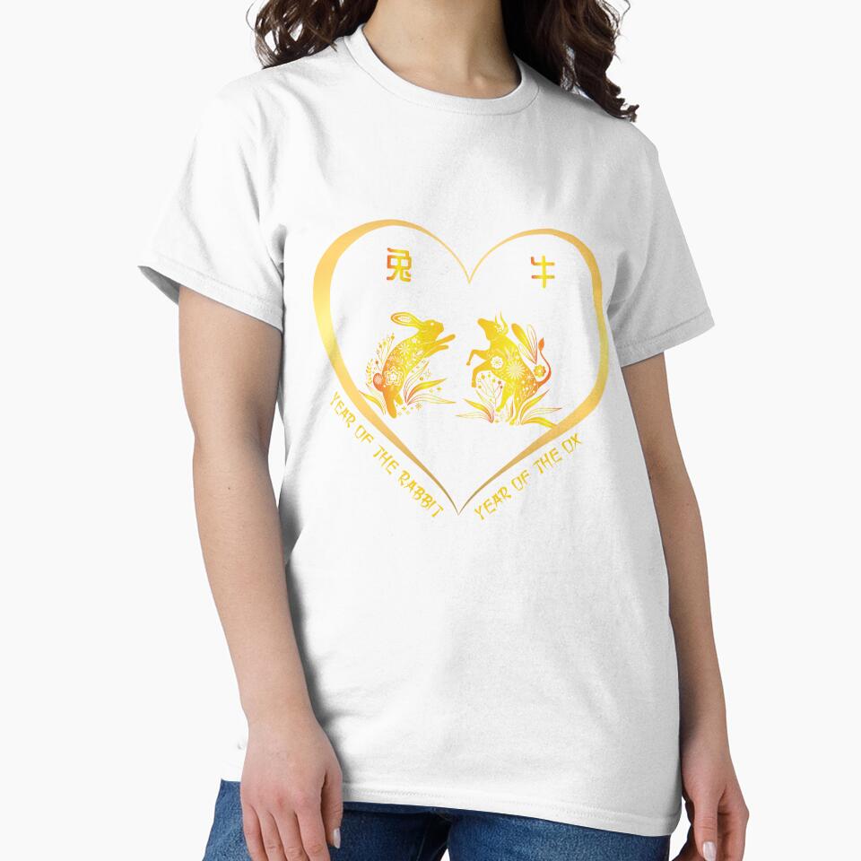 Year Of The Rabbit And Year Of The Ox Couples Golden Chinese Zodiac Animals by Karry-Pat