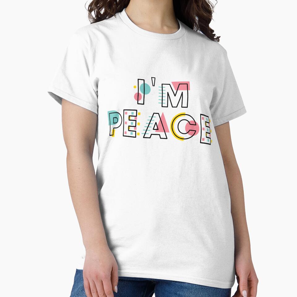 I'm Peace I Come In Peace Colorful Funny Matching Couples by clothesy7