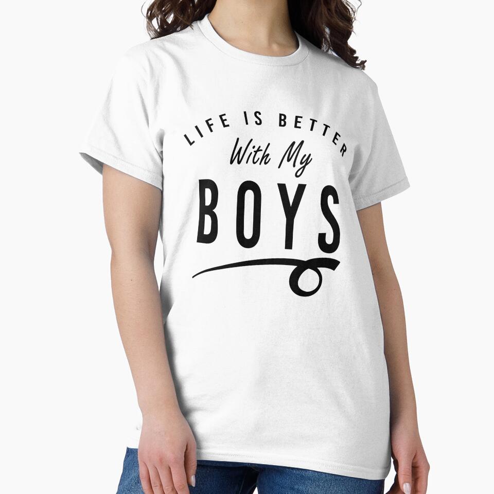 Boy Mom for Women Boy Dad tshirts for Men, Boy Mom Boy Dad Gifts and Accessories, Mother's Day Father's Day by Teez-Me