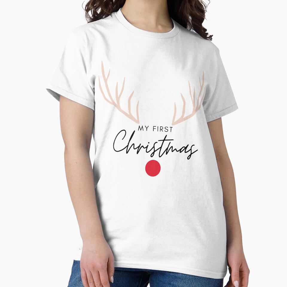 Baby Girl, Baby Boy Onsie, MY FIRST CHRISTMAS by GionaSophia
