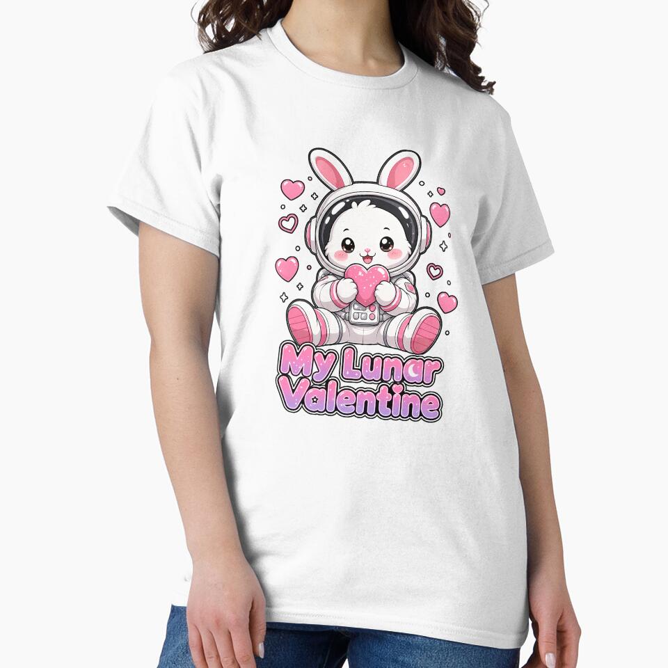 My Lunar Valentine Kawaii Astronaut Bunny by chattsuede
