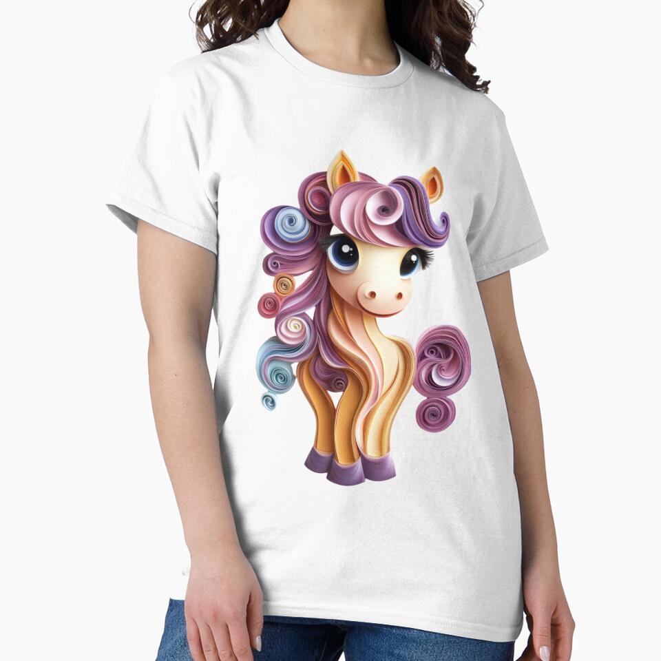 Cute Kawaii Horse by PrintsByFrank