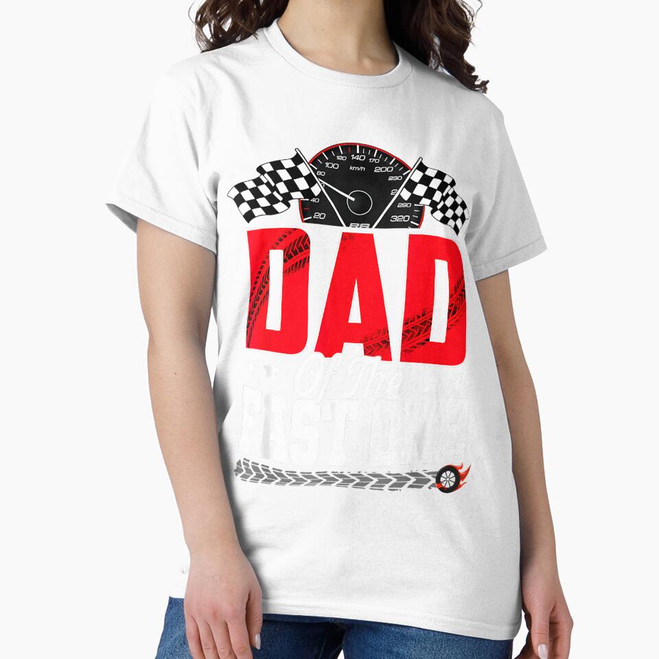 Racing Car Family Dad of The Fast One 1st Birthday Boy by GreggRoss