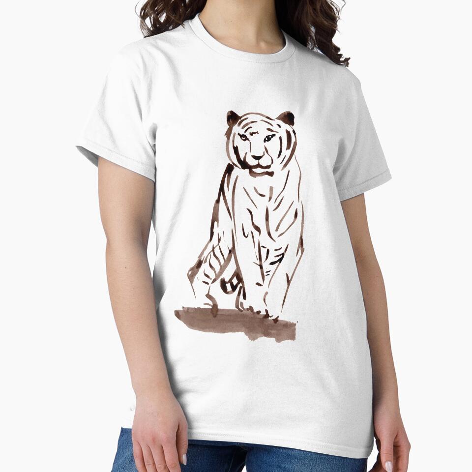 Approaching Tiger - Brown by Niina  Niskanen
