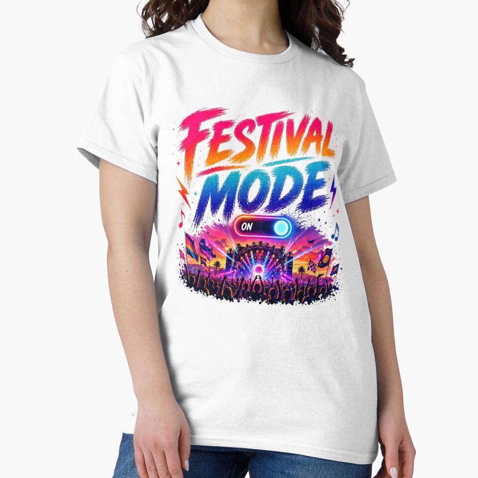 Festival Mode ON – Neon Rave Festival Typography Design by Digital Culture Studio