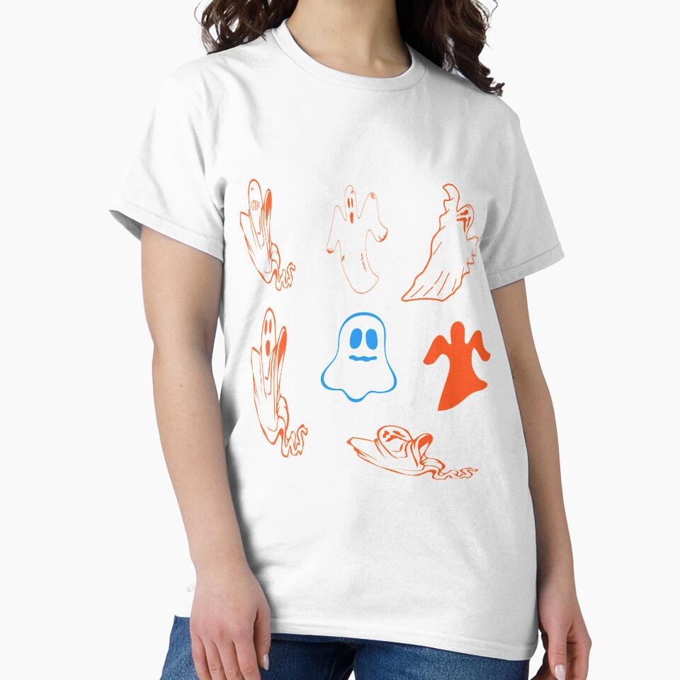 vintage spooky halloweentee scary pattern by funnyhalloween