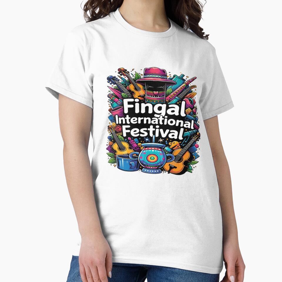Fingal International Festival T-Shirt – Colorful Music & Cultural Celebration Graphic Design by Sushikidsntod