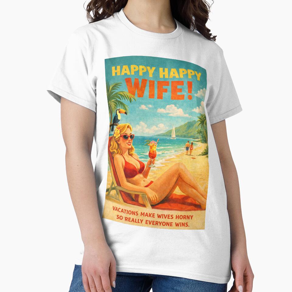 Happy Wife Happy Life Greetings for Couples by Aryabek