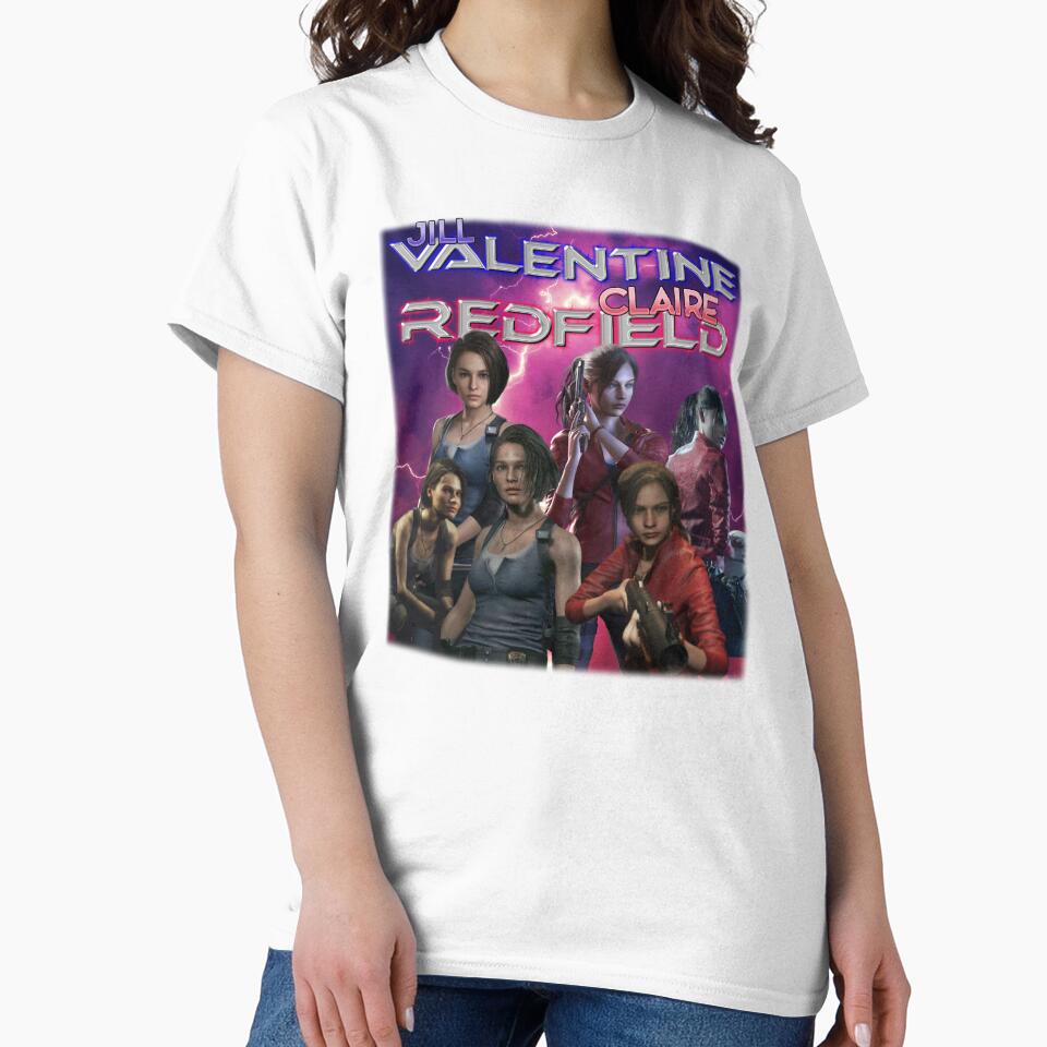 Jill Valentine & Claire Redfield Retro Collage by littlealiart