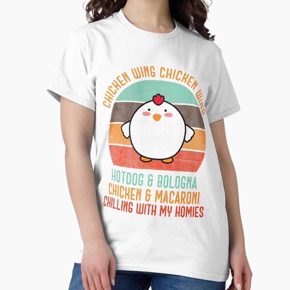Chicken Wing Chicken Wing Shirt Song Lyric Hot Dog Bologna by murkybustle9