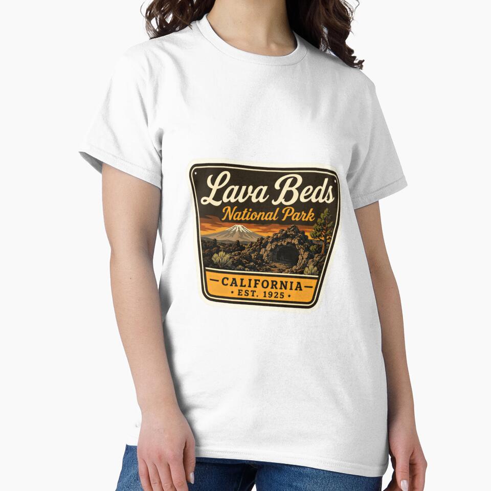 Lava Beds National Park California Est. 1925 National Park Travel Souvenir by Simsimah26Parks
