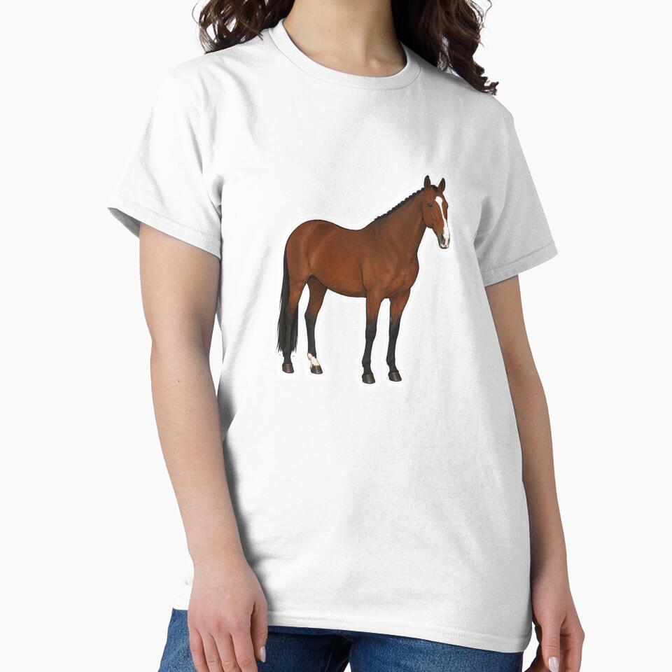 Bay Warmblood Horse Sticker by RealEqEdit