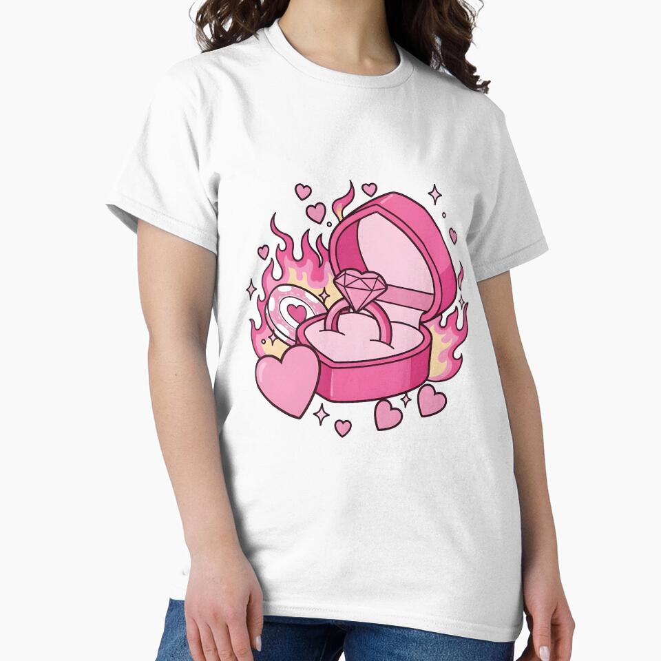 Couple Valentines Day Pink Valentine Couple by KroghDs