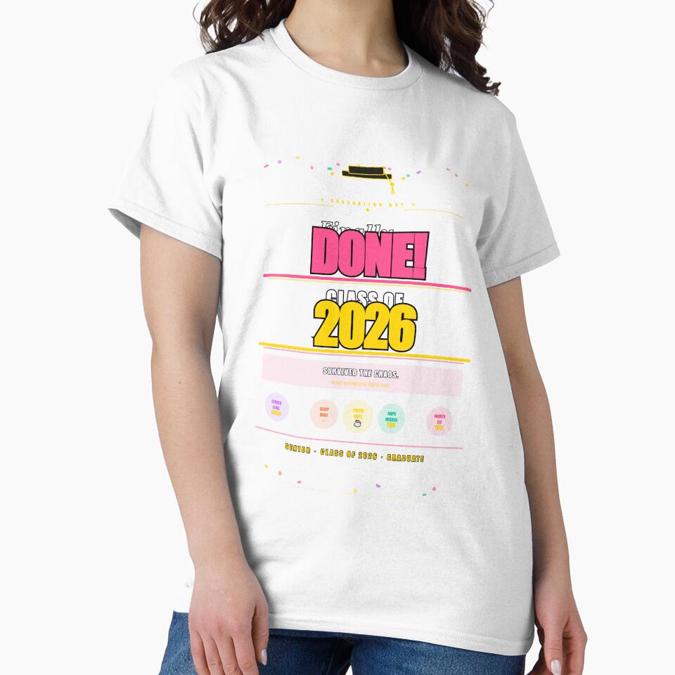 Class Of 2026 Finally Done Funny Senior Graduation Gift by Mega-Shopping