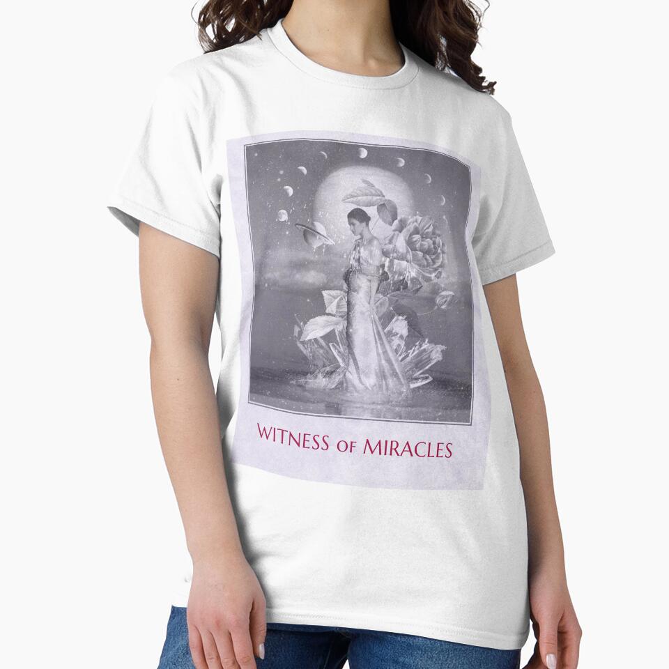 Witness of Miracles – Faith Inspired Christian Quote T-Shirt | Inspirational Religious Gift | Spiritual Believer Shirt by Gerontar