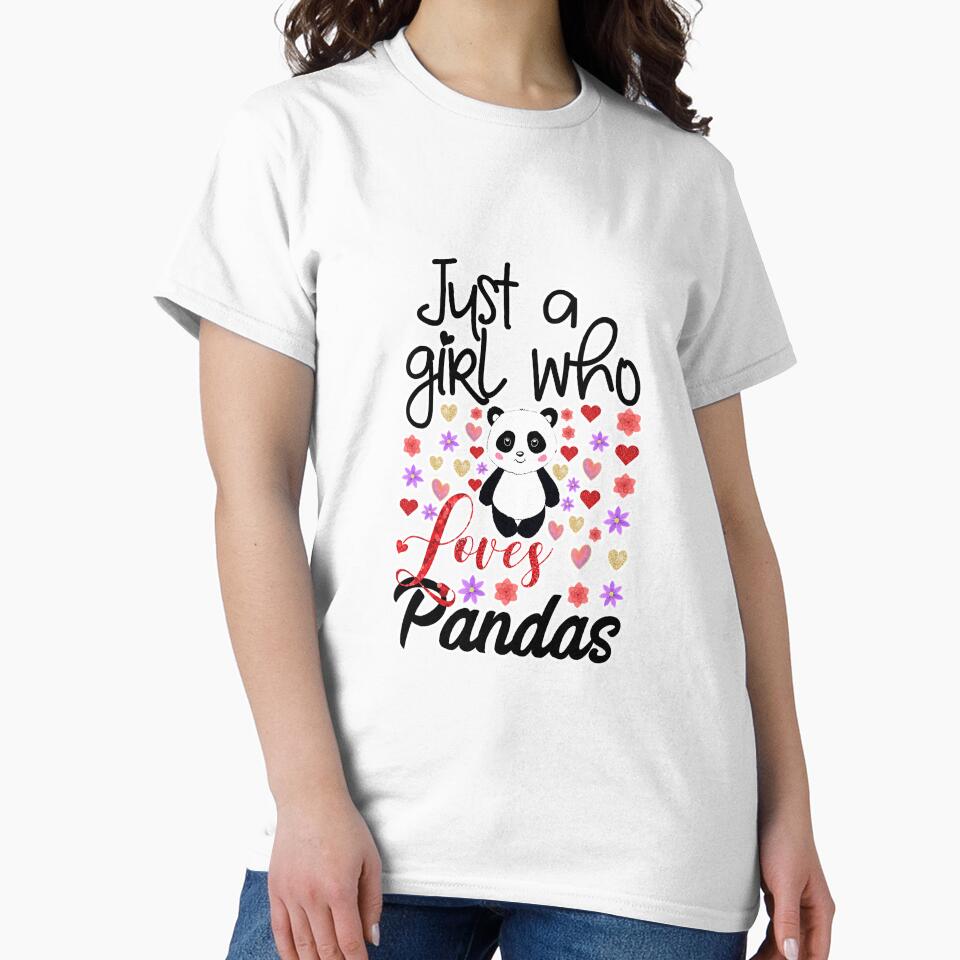 Funny Panda Bear Mom Girls Just A Girl by unassertive19