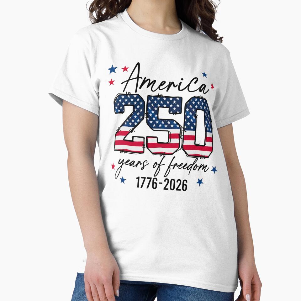 America 250 Years of Freedom | USA 1776–2026 Patriotic American Flag Independence Day by nauTeetude