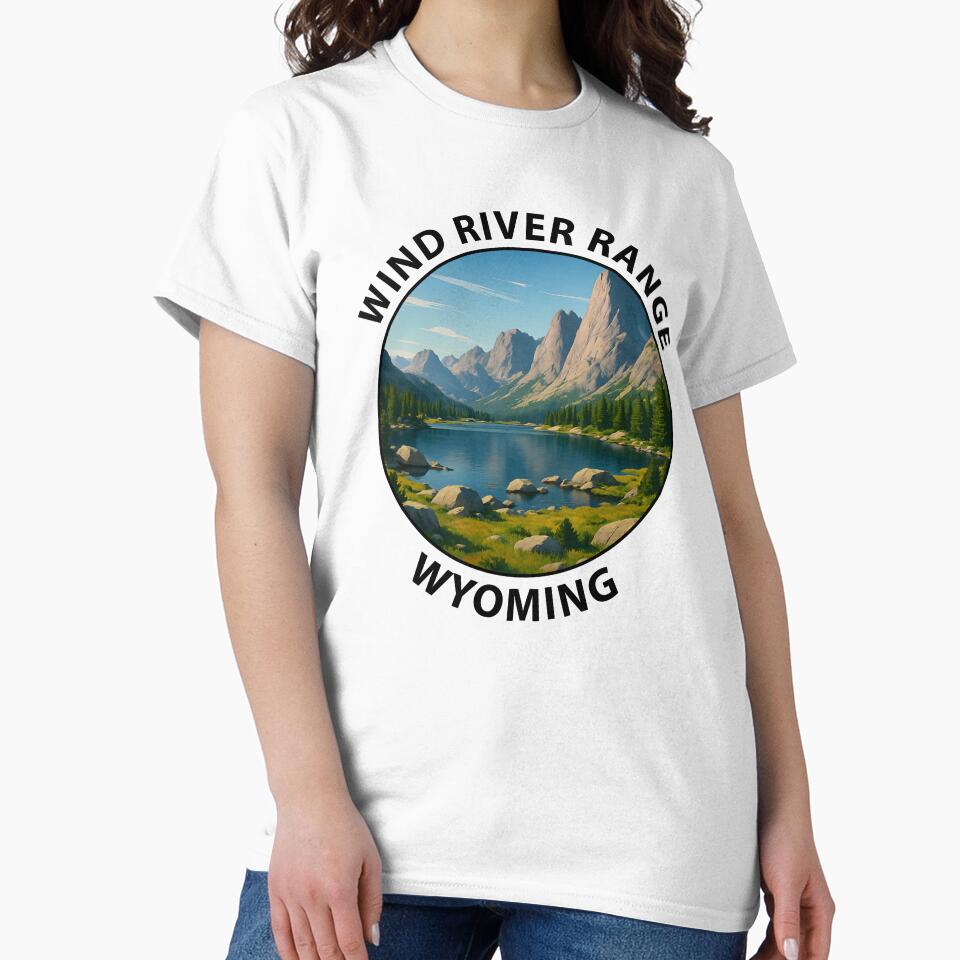 Wind River Range Wyoming – Mountain Landscape Travel Poster USA by inkNext