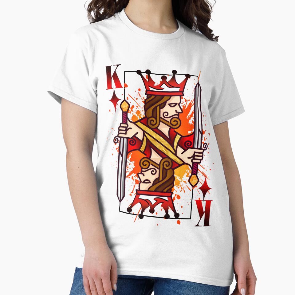 King of Diamonds playing cards pop Art by Roysdisturbia