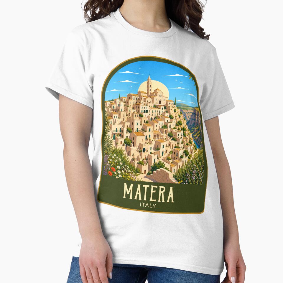 Matera Vintage Travel Illustration by HomeLivingCo