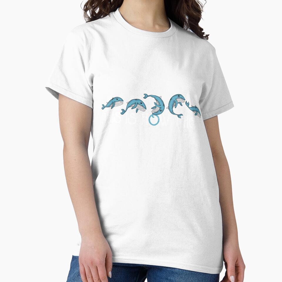 Cute Blue Whales Kids Ocean Animals Blue Whale by DSWShirts