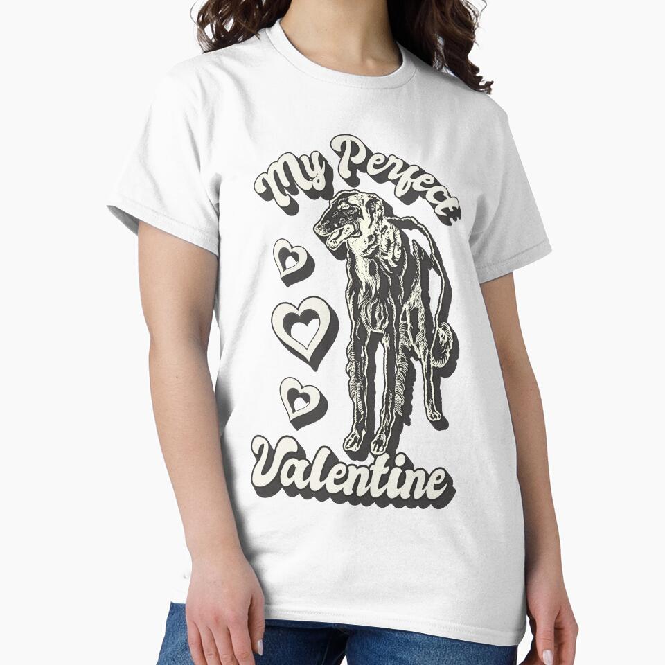 My Perfect Hound Valentine, Fun Valentines Design For Dog Animal Lovers by TrulyEpoque