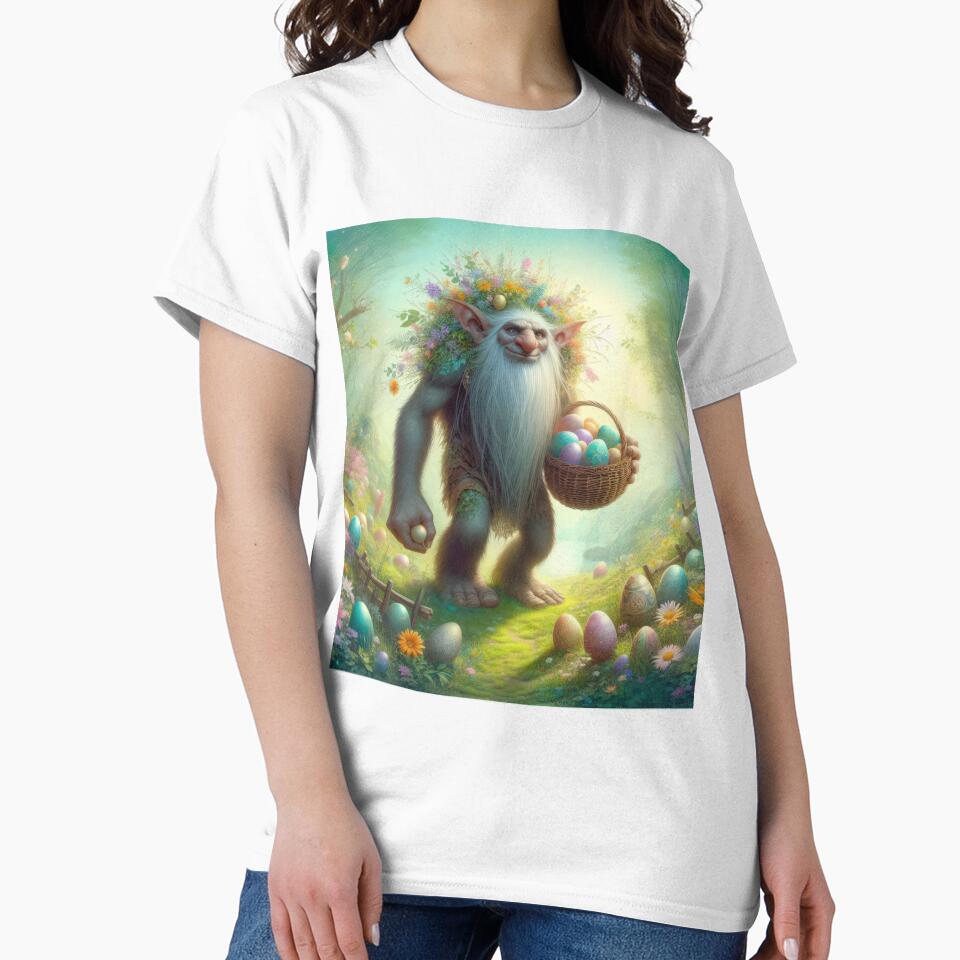 Troll with flowers on the head fantasy easter landscape by Expressions-Sel