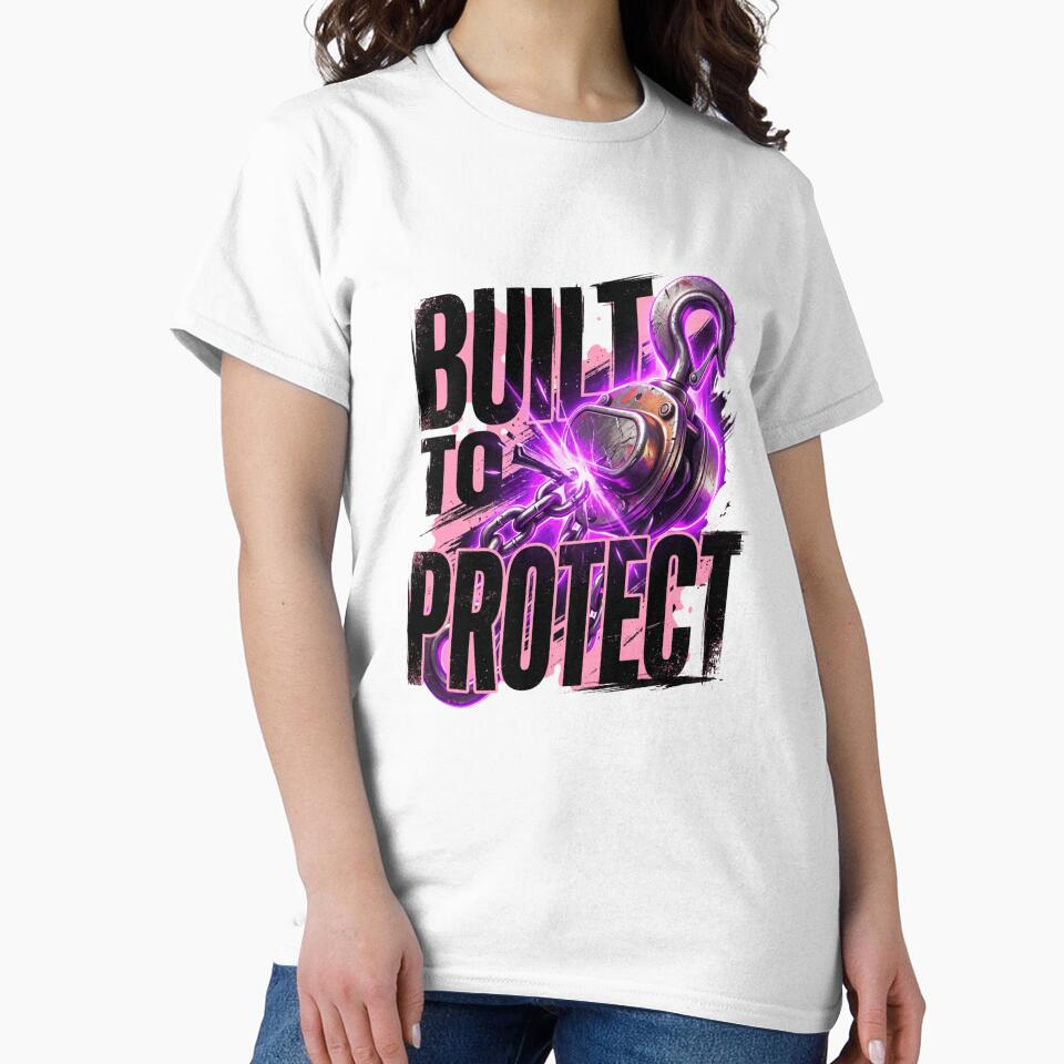 Built To Protect Christian Men Typography Shirt – Faith Based Masculine Inspirational T-Shirt for Strong Christian Fathers by pngfaithstudio
