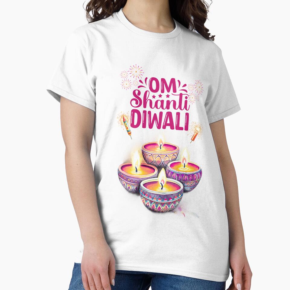 Happy Diwali ver 4 | Festival of Lights | Indian Deepavali Celebration with Diyas, Rangoli & Lord Ganesha | Hindu Festival Art & Gifts by mndesignworx