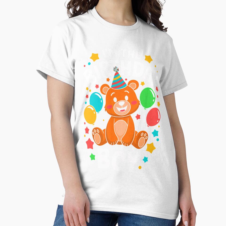 Funny Bear Birthday Boy Bday Boys Girls Kids by rafaeltto