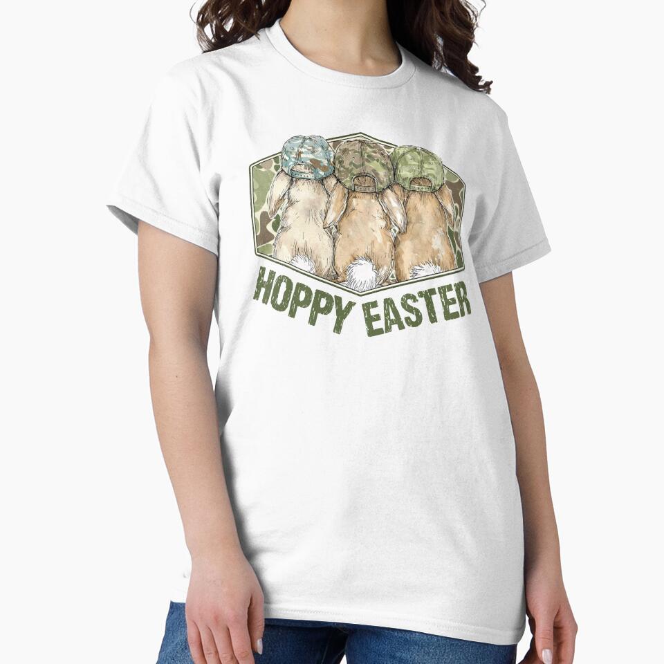Retro Hoppy Easter, Funny Easter Day 2 by Naviiraart