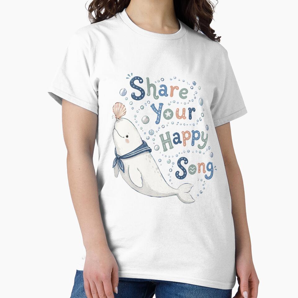 Bubble Singer - Cute Beluga Whale by bapupa