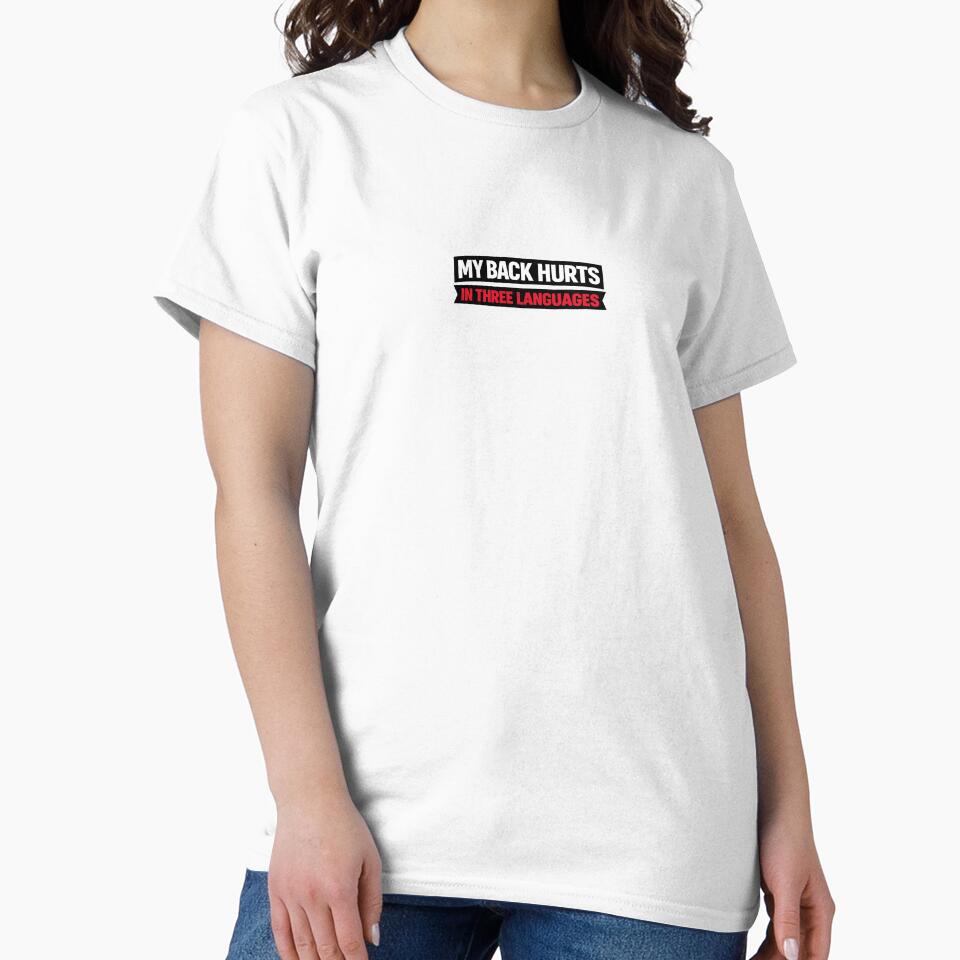 My back hurts in three languages by SimplyWorking